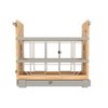 Rev-A-Shelf Rev-A-Shelf - 5-Inch Wide Pull-Out Divider Cabinet Organizer for Kitchen Base Cabinets with Soft-Close Slides 447-BCSC-5C